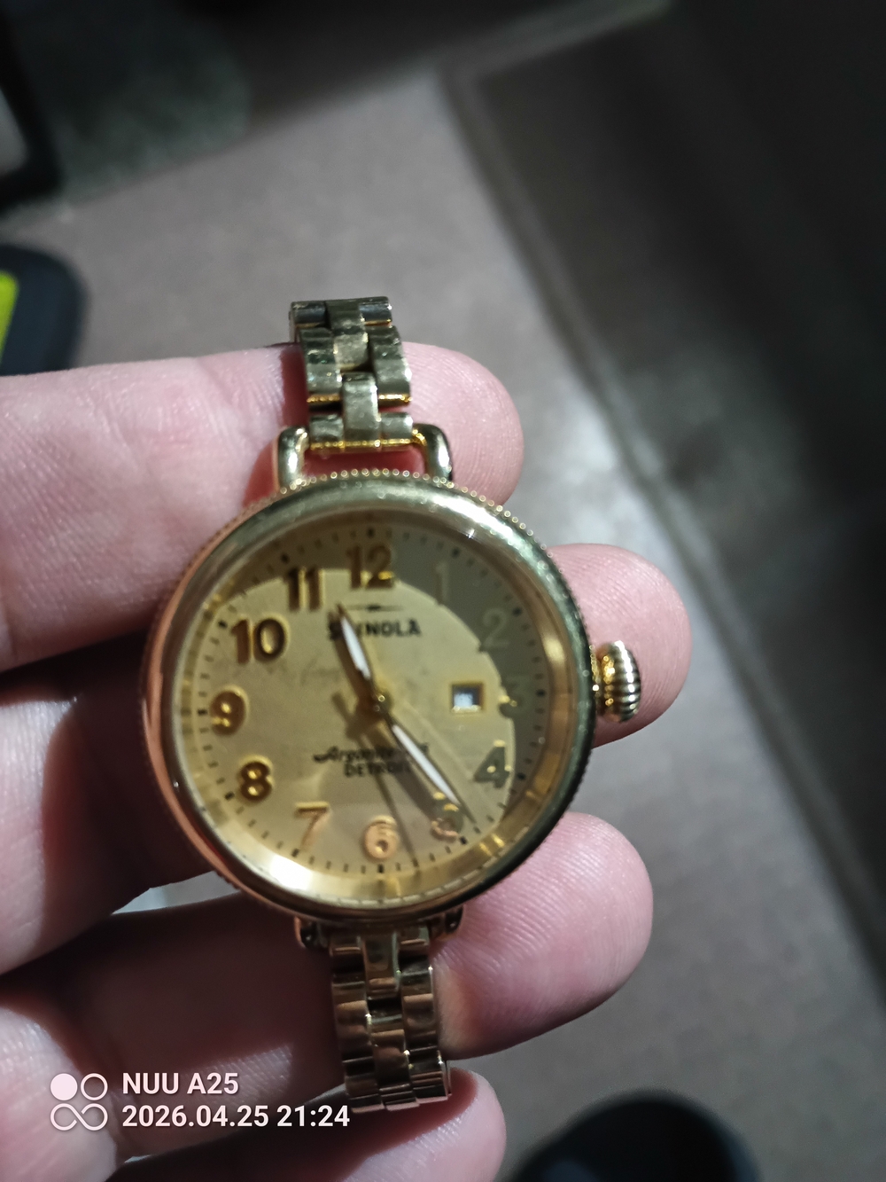 Shinola Gold Tone Round Women's Watch